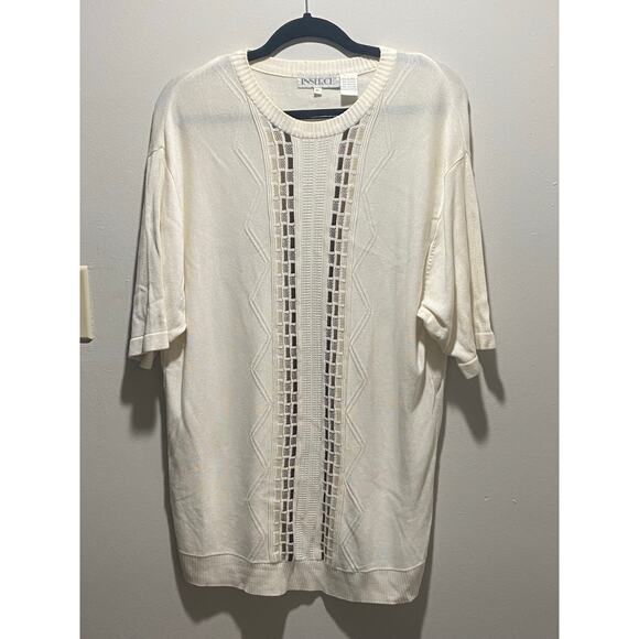 Vintage Inserch Ivory Knit Sweater – XL - Picture 2 of 4